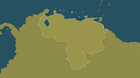 Venezuela map - drive. Border. Pattern. Stock Footage 241685787