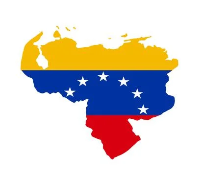 Venezuela map flag vector illustration isolated. イラスト素材