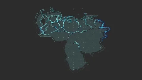 Venezuela map Stock Footage 169459113