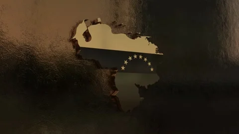 Venezuela Map Stock Footage 277901787