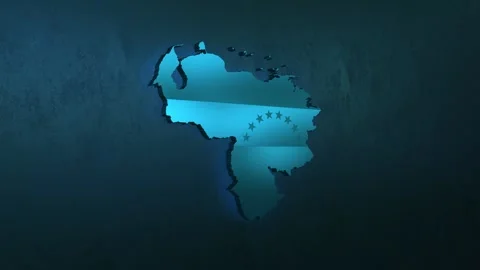 Venezuela Map Stock Footage 277901804