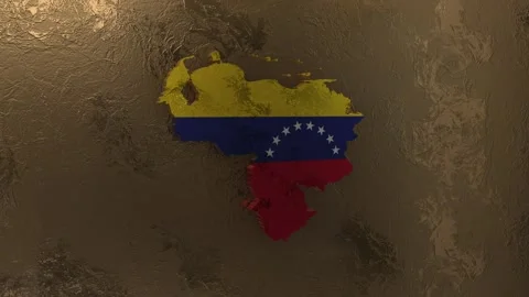 Venezuela Map Stock Footage 277927895