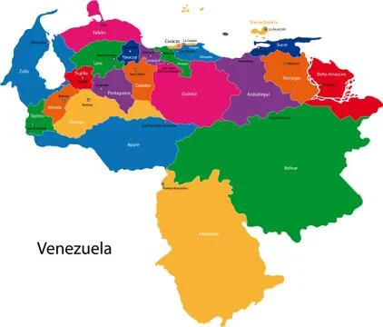 Venezuela map Stock Illustration