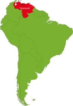 Venezuela map Stock Illustration
