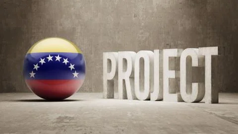 Venezuela. Project Concept. Stock Illustration
