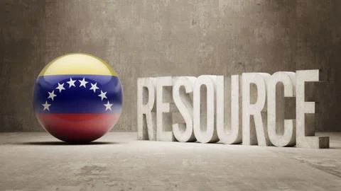 Venezuela. Resource Concept. Stock Illustration