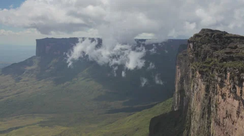 Venezuela UP Roraima Mountain Top Table Stock Footage 32260626