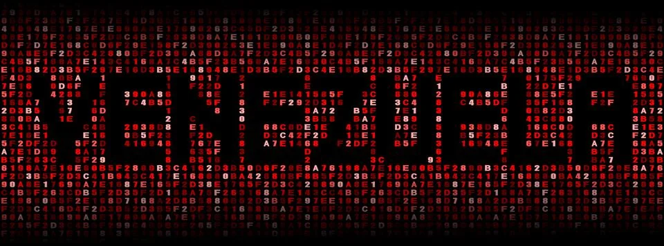 Venezuela text on hex code illustration Stock Illustration