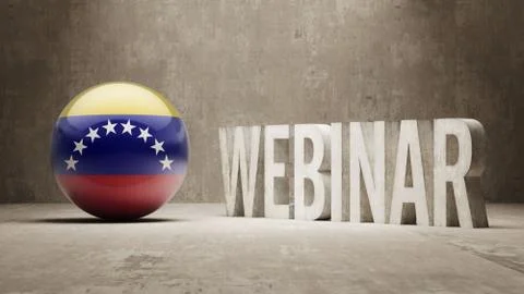 Venezuela. Webinar Concept. Stock Illustration