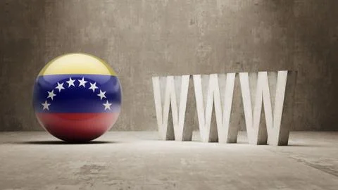 Venezuela. WWW Concept. Stock Illustration