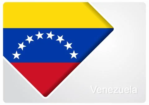 Venezuelan flag design background. Vector illustration. Stock Illustration