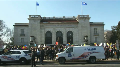 Venezuelan Protesters Video stock 35477497