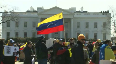 Venezuelan Protesters Video stock 35840699