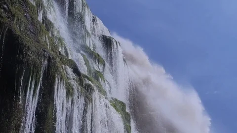 Venezuelan waterfall closeup Stock Footage 79109722