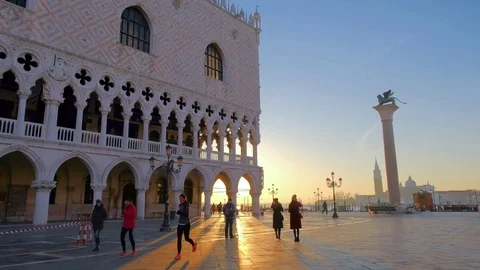 Venic - San Marco square Stock Footage 85060213