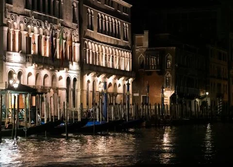 Venice after Dark Stock Photos