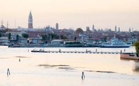 Venice after the sunset Stock Photos