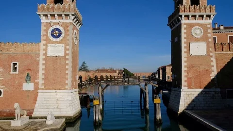 Venice - Arsenale Stock Footage 85060444