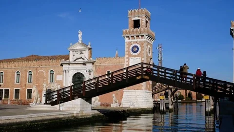 Venice - Arsenale Stock Footage 85060543