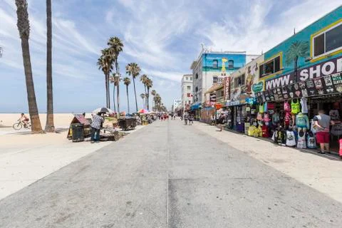 Venice beach boardwalk editorial Stock Photos