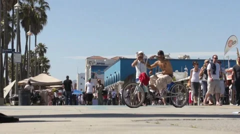 Venice Beach Boardwalk ( HD ) Stock Footage