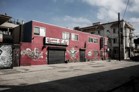 Venice beach building Stock Photos