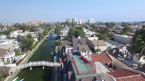 Venice Beach Canals CA Stock Footage 71309259