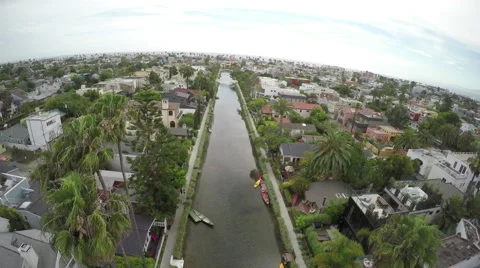 Venice Beach - Canals Stock Footage 55449359