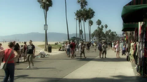 Venice Beach Impressions #01 Stock Footage 24740076