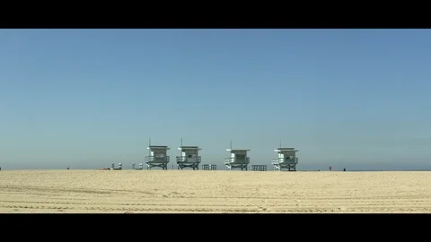 Venice Beach Lifeguard booth Vídeo Stock 93979751