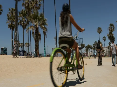 Venice Beach, Los Angeles, California USA Stock Footage