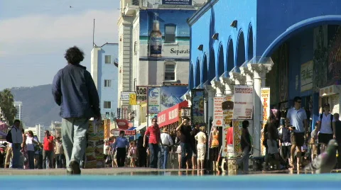 Venice Beach Man Stock Footage 539558