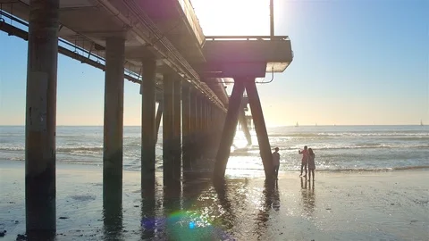 Venice Beach Pier Stock Footage 99522459