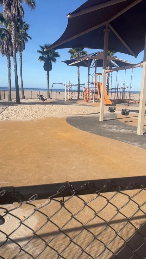 Venice Beach Playground Stock Footage 268332161