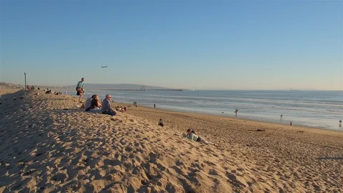 Venice Beach Sand Stock Footage 99522271