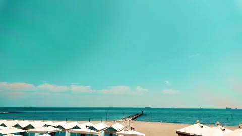 Venice beach in summer, left-to-right movement Stock Footage 279143945