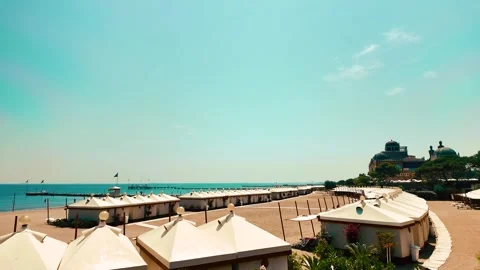 Venice beach in summer, right-to-left movement Stock Footage 279144041