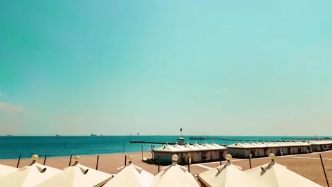 Venice beach in summer, right-to-left movement Stock Footage 279144205