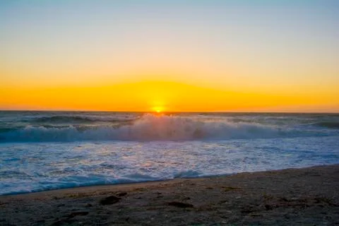 Venice beach Sunset Foto stock