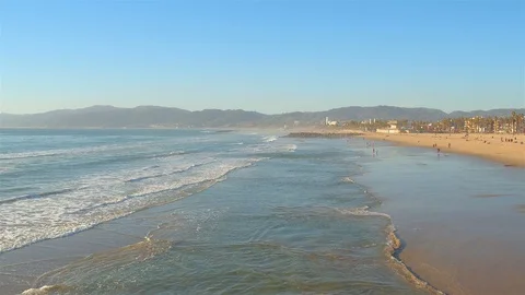 Venice Beach Surf Stock Footage 99522155