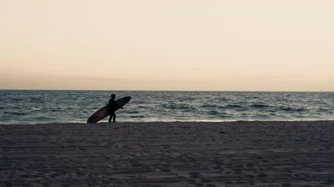 Venice Beach surfer Stock Footage 155564344