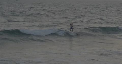 Venice Beach Surfers Stock Footage 168952978
