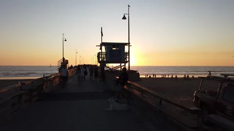Venice beach, Timelapse HD Video stock 165942835