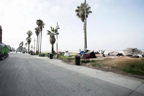 Venice beach view Stock Photos