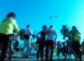 Venice Beach walking crowd dolly shot in slow motion 3 Web Footage