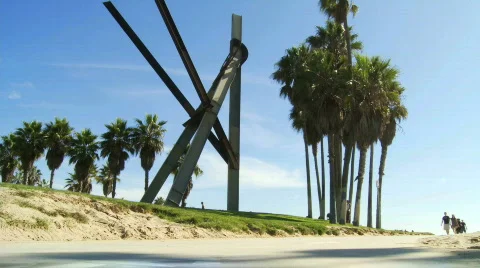 Venice Bikes Stock Footage 539618