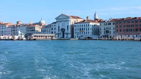 Venice from the boat hyper lapse Stock Footage 87293908