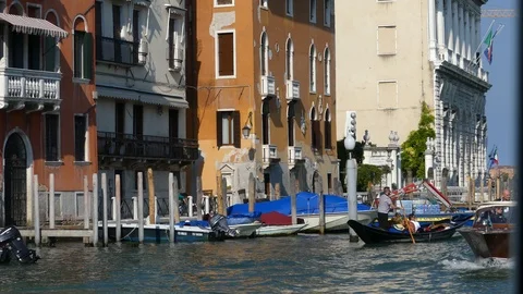 Venice boat view Video stock 112748620
