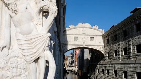 Venice - Bridge of sighs Stock Footage 85061250