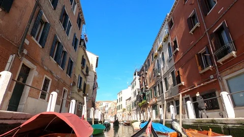 Venice canal 8 動画素材 127888323